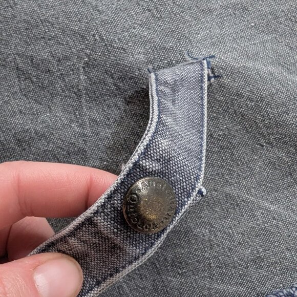 Vintage The Australian Outback Collection grey Denim Duster Jacket Women Small - Picture 4 of 15